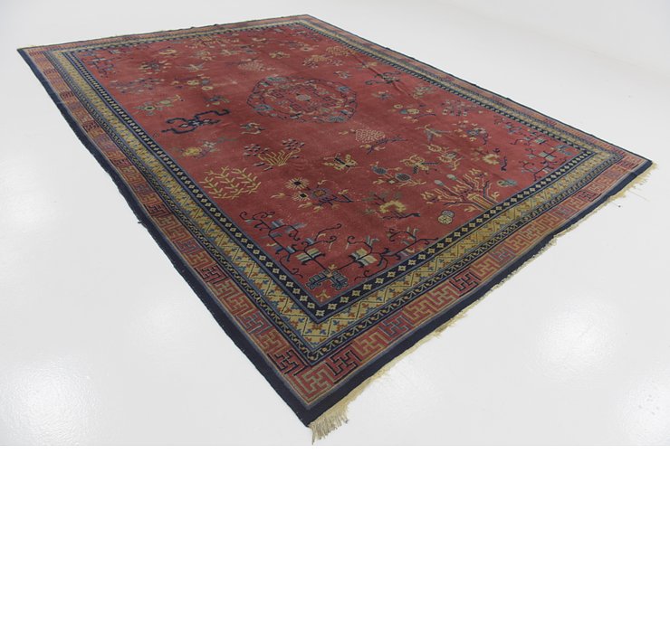 9' 4 x 12' 3 Antique Finish Rug