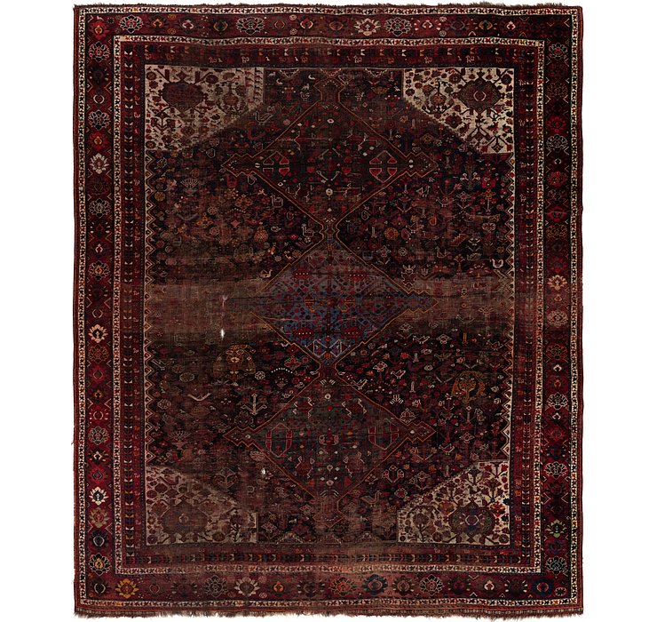 HandKnotted 10' 4 x 12' 7 Shiraz Persian Rug