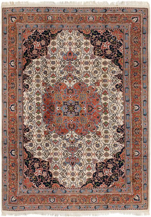 Ivory 8 X 11 7 Sarough Rug Oriental Rugs Erugs Main Image Of Rug