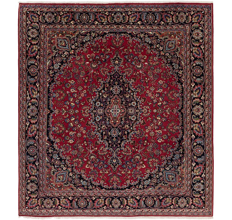 9' 6 x 10' 9 Mashad Persian Square Rug