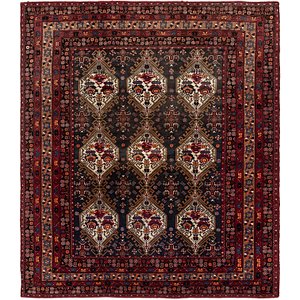 7' 8 x 8' 10 Meshkabad Persian Squar...