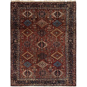 9' 4 x 12' 8 Gharajeh Persian Rug