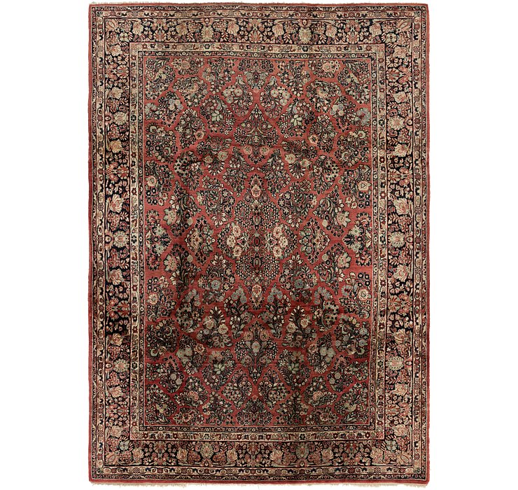9' x 12' 4 Sarough Persian Rug
