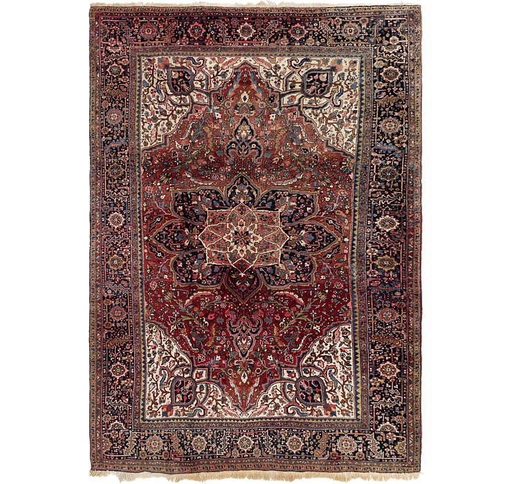 8' 6 x 12' 2 Heriz Persian Rug