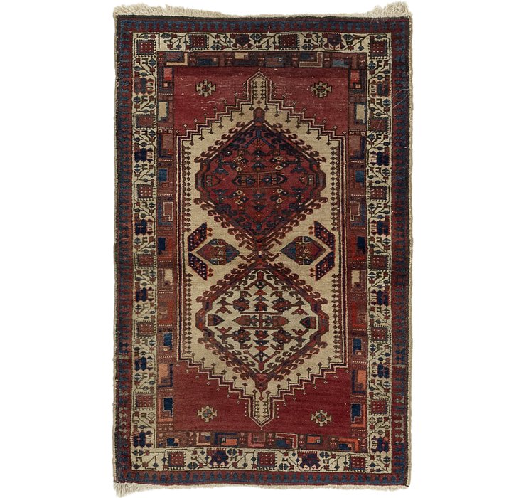 3' 2 x 4' 10 Hamedan Persian Rug