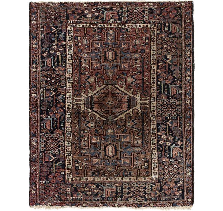 3' 8 x 4' 6 Gharajeh Persian Rug