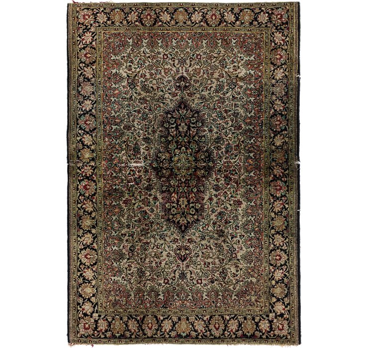 3' 7 x 5' 2 Qom Persian Rug