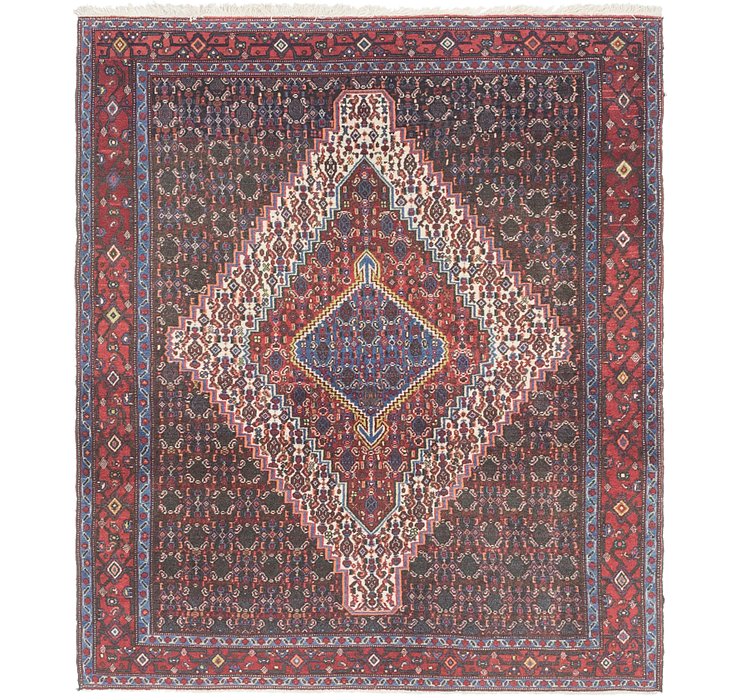 4' x 4' 10 Senneh Persian Rug