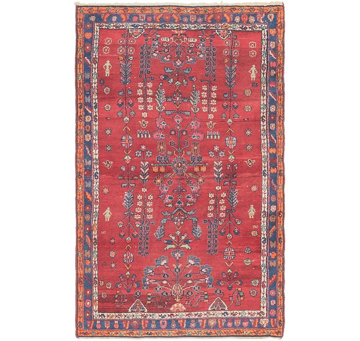 4' 3 x 6' 10 Hamedan Persian Rug