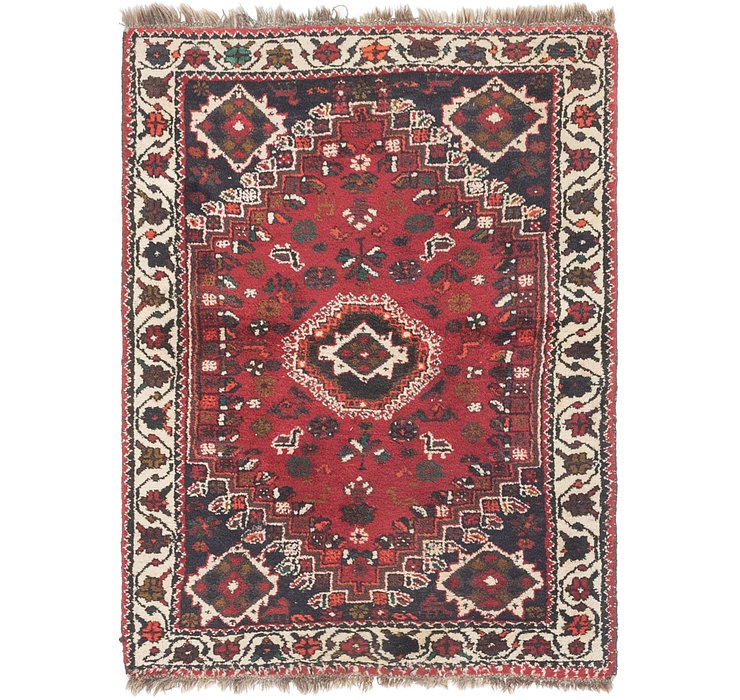 4' 2 x 5' 5 Shiraz Persian Rug