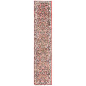 HandKnotted 2' 10 x 13' 9 Sarough Persian Runner ...