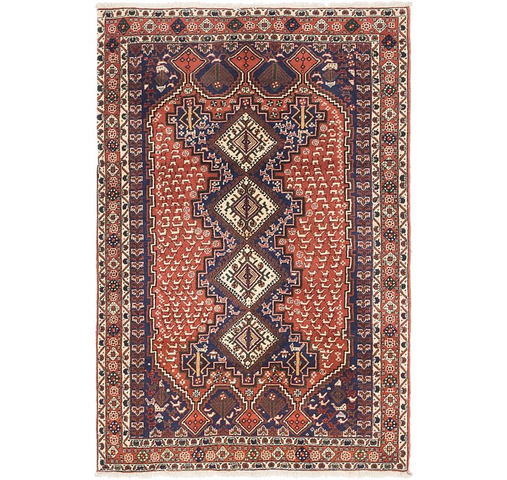 4' 6 x 6' 9 Yalameh Persian Rug