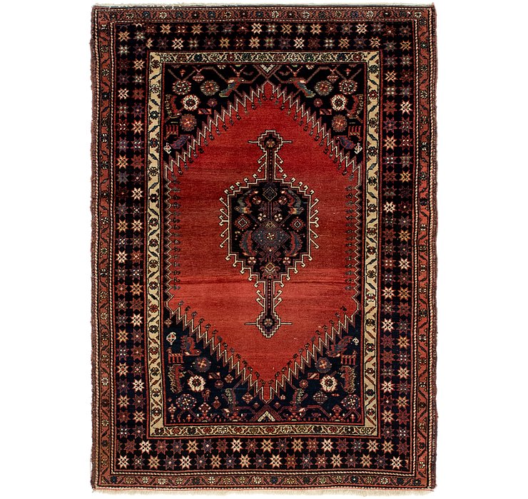 4' 6 x 6' 6 Mazlaghan Persian Rug