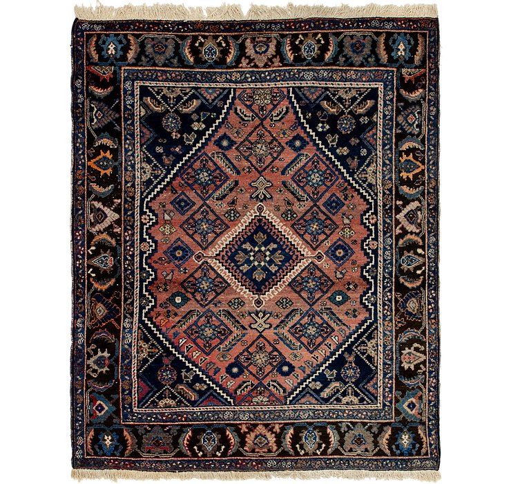 5' x 6' 7 Hamedan Persian Rug