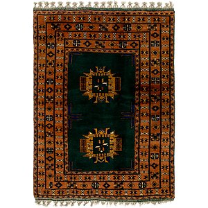 4' 4 x 6' Afghan Akhche Rug