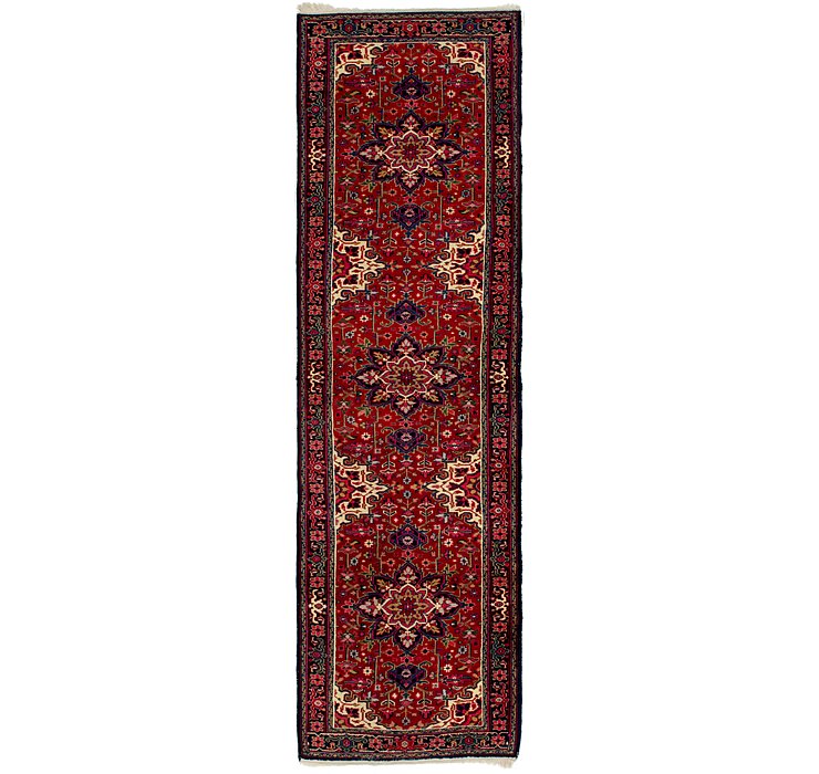 3' 3 x 11' 8 Heriz Runner Rug