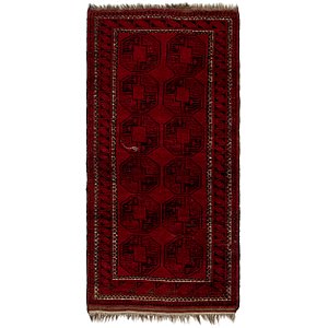 3' 4 x 6' 9 Afghan Akhche Oriental ...