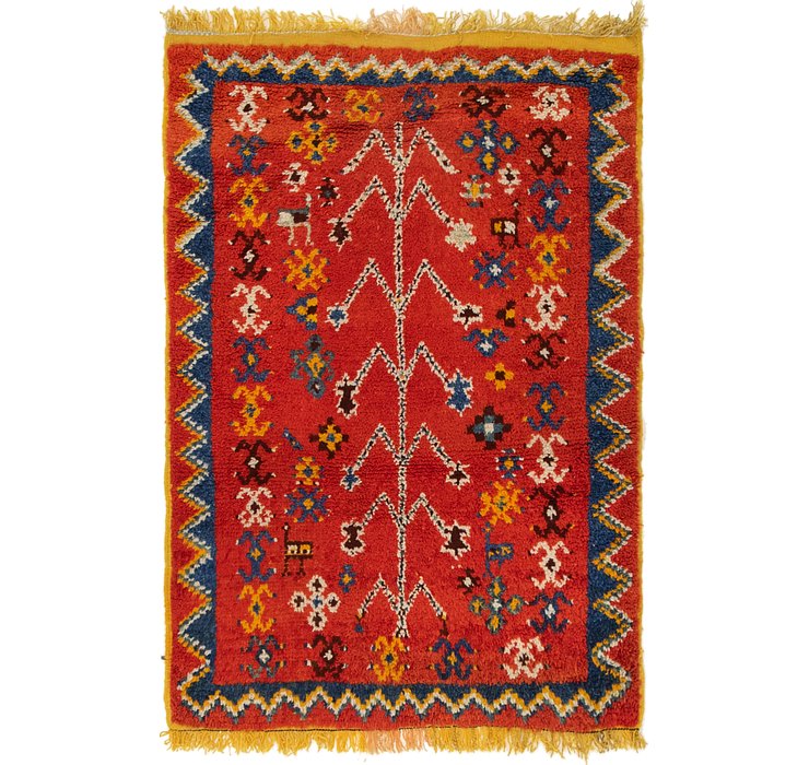 3' 3 x 4' 9 Moroccan Rug