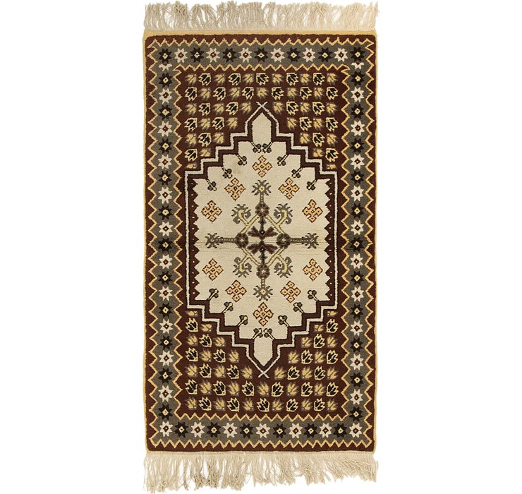 HandKnotted 2' 8 x 4' 10 Moroccan Rug