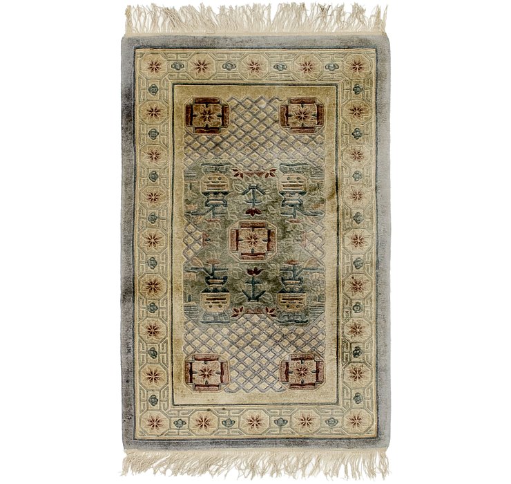 2' 4 x 4' Antique Finish Rug