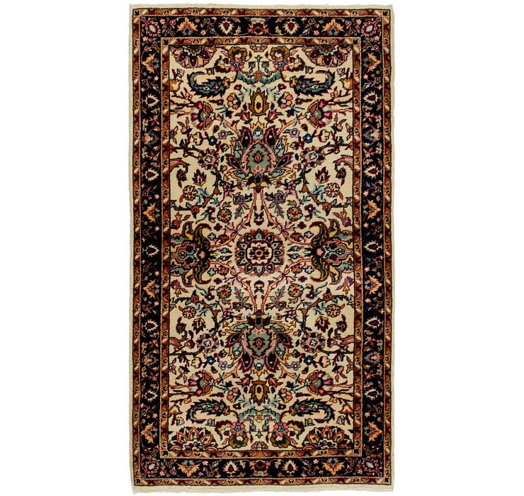 2' 5 x 4' 6 Kashan Oriental Rug