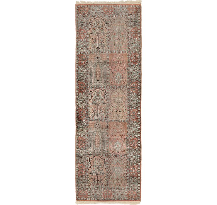 3' x 9' 6 Kashmir Oriental Runner...