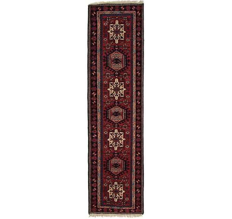 2' 5 x 9' Heriz Runner Rug