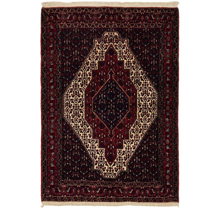 4' x 5' 7 Senneh Persian Rug