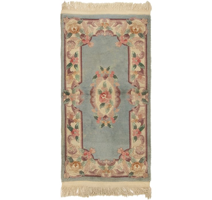 2' 4 x 4' 7 Carved Pekin Rug