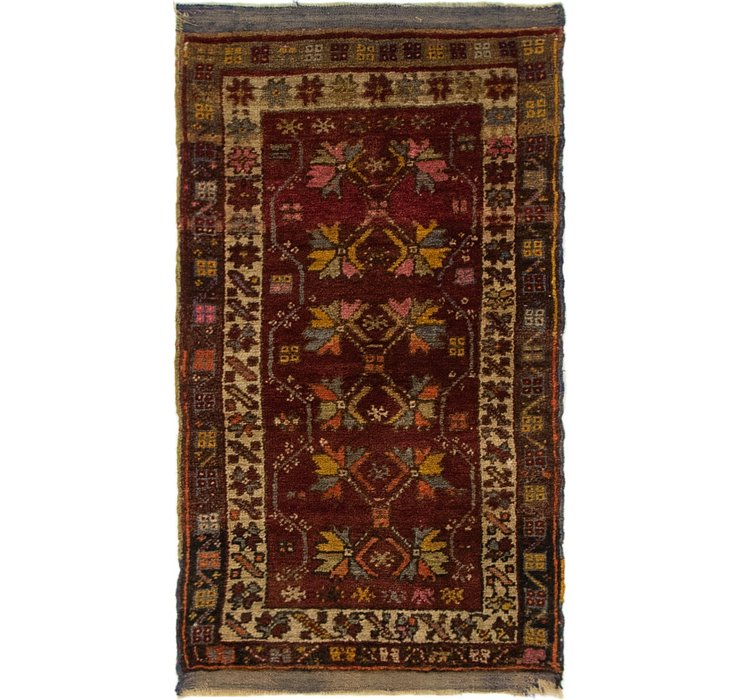 1' 9 x 3' 2 Anatolian Oriental Rug