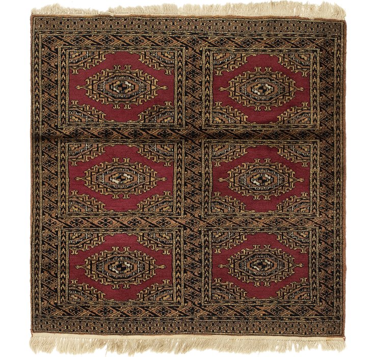 4' x 4' 2 Bokhara Square Rug