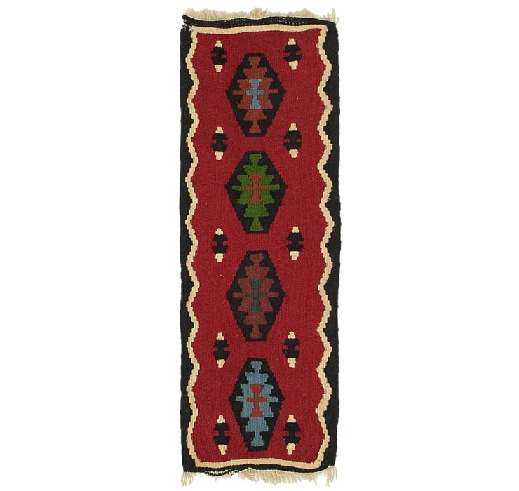 1' 2 x 3' 4 Kilim Fars Runner Rug