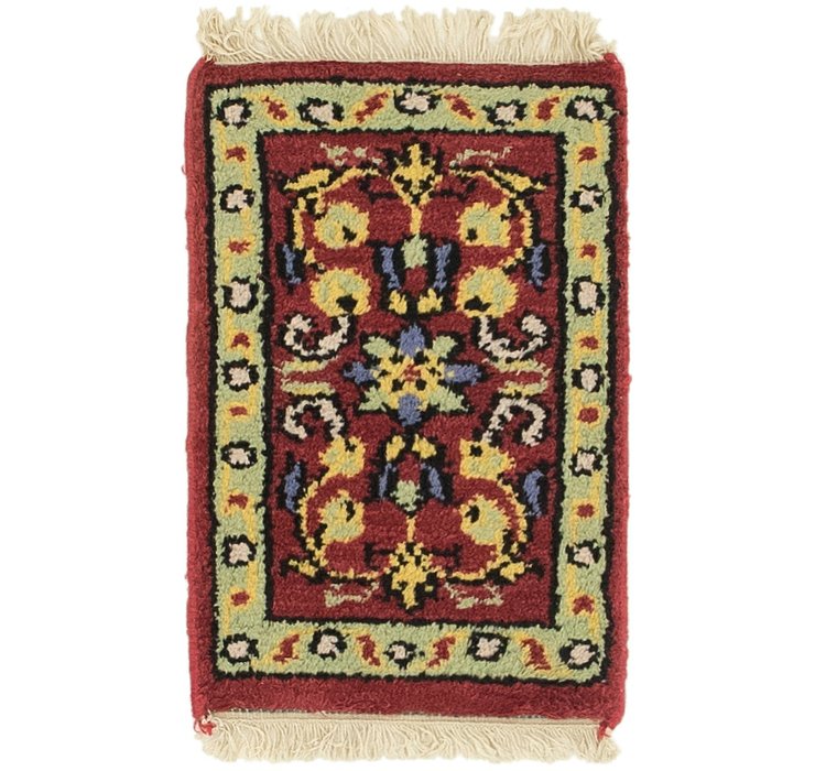 HandKnotted 1' 4 x 2' Heriz Rug