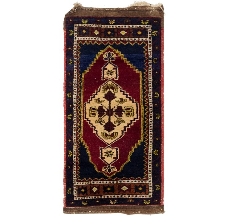 1' 9 x 3' 10 Anatolian Oriental Rug