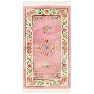 2' 7 x 4' 10 Carved Pekin Rug