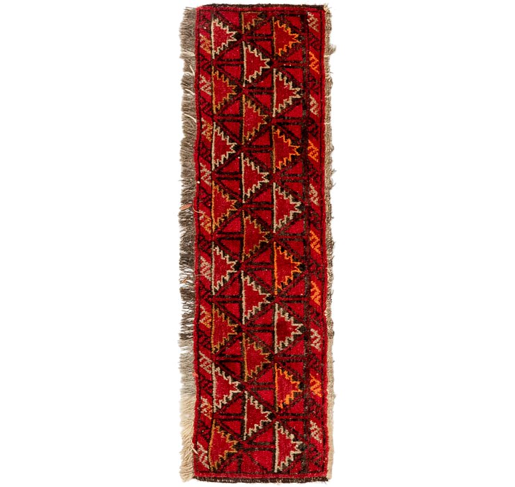 HandKnotted 1' x 3' 10 Shiraz Persian Rug