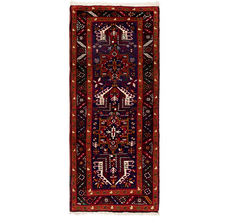 3' 3 x 7' 5 Gharajeh Persian Runner...