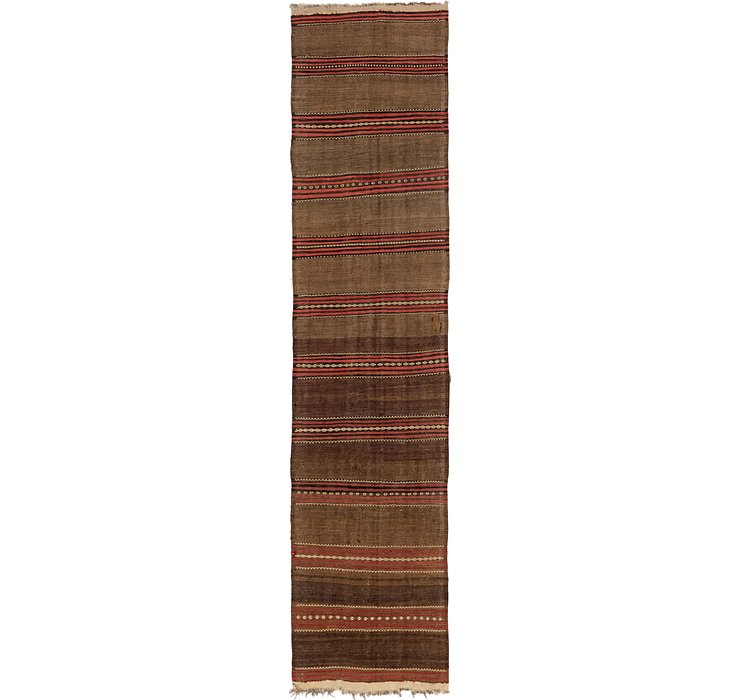 1' 6 x 10' 8 Kilim Fars Runner Rug