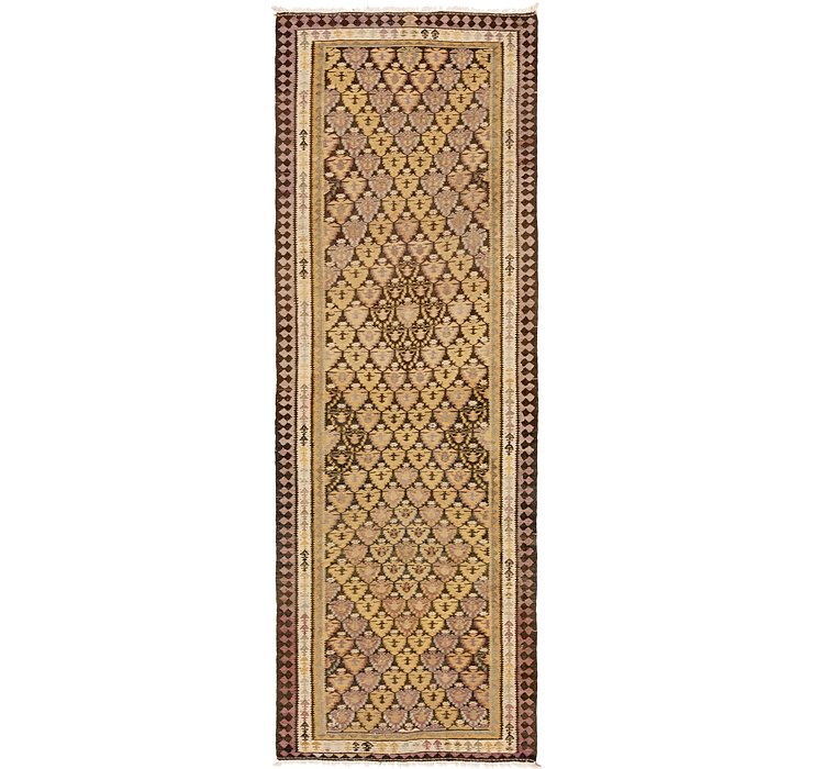 3' 7 x 10' 6 Kilim Fars Runner Rug