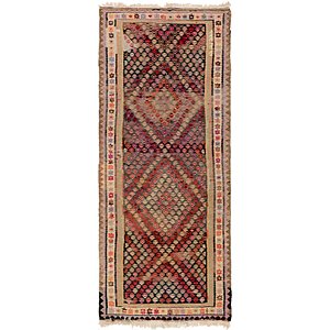 3' 8 x 8' 9 Kilim Fars Runner Rug