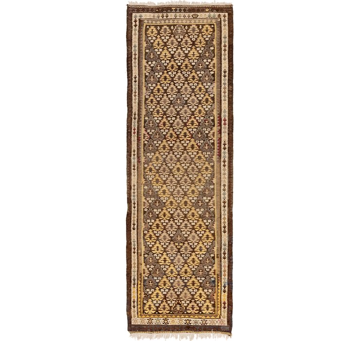 3' x 9' 8 Kilim Fars Runner Rug