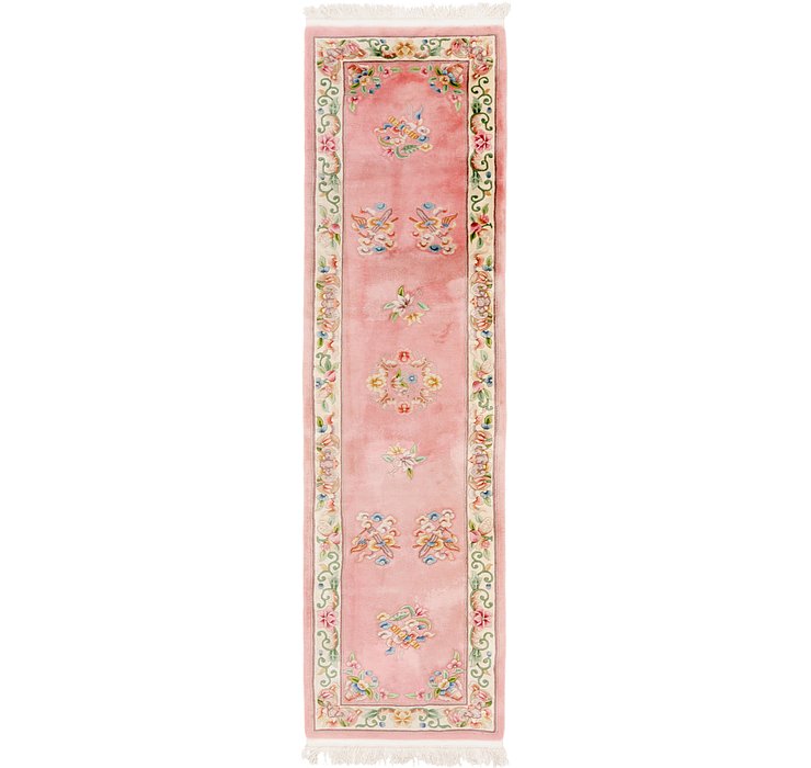 90cm x 345cm Carved Pekin Runner Rug