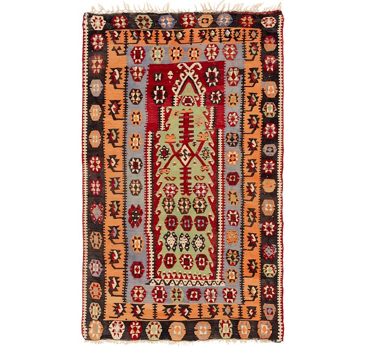 3' 7 x 6' 2 Kilim Rag Rug