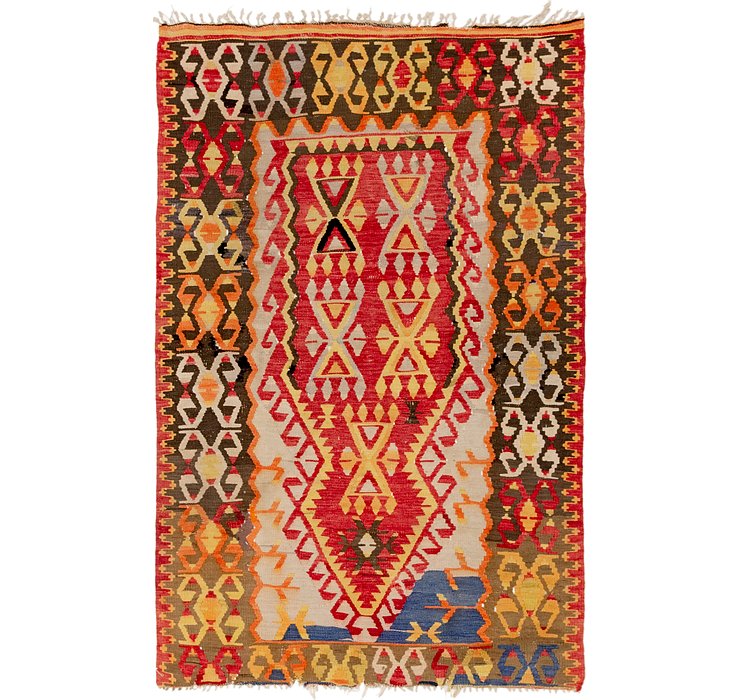 3' 7 x 5' 6 Kilim Fars Rug