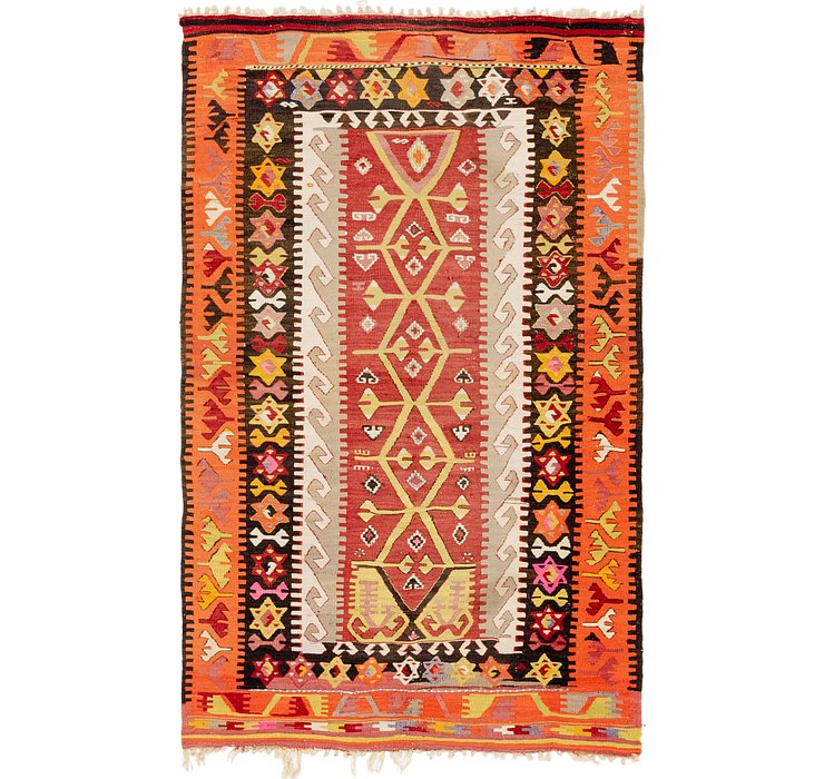 3' 10 x 6' Kilim Rag Rug