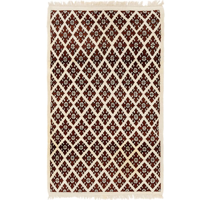 HandKnotted 4' 2 x 6' 10 Moroccan Rug