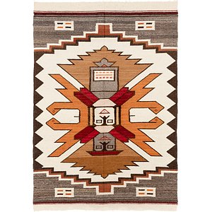 3' 10 x 5' 7 Kilim Dhurrie Rug