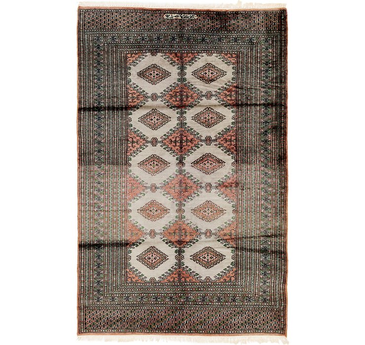 4' 3 x 6' 8 Bokhara Oriental Rug