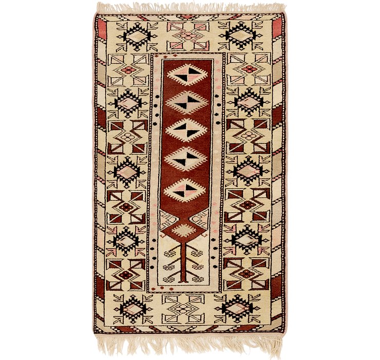 3' x 5' 4 Anatolian Oriental Rug
