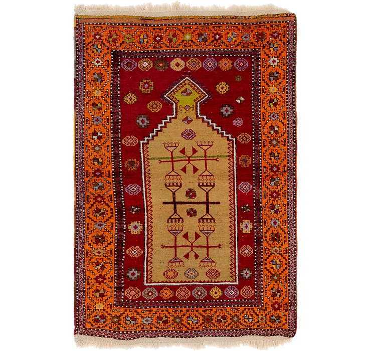 4' x 6' Anatolian Oriental Rug